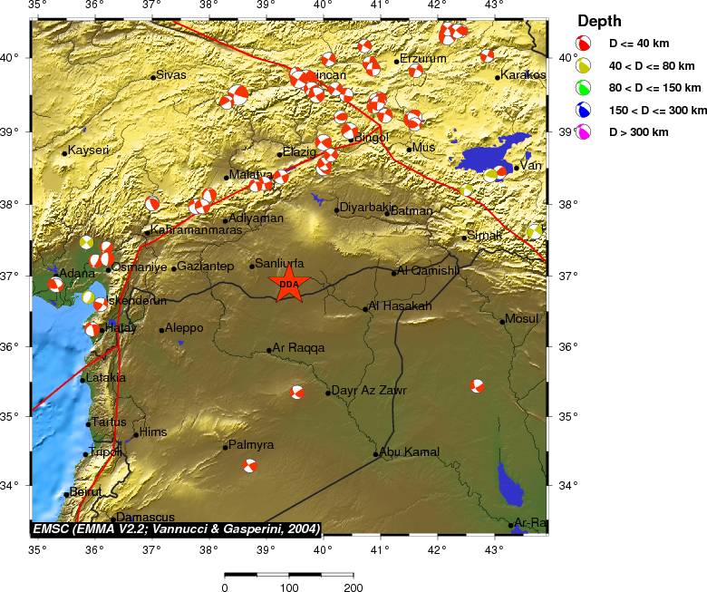 Regional moment Tensor