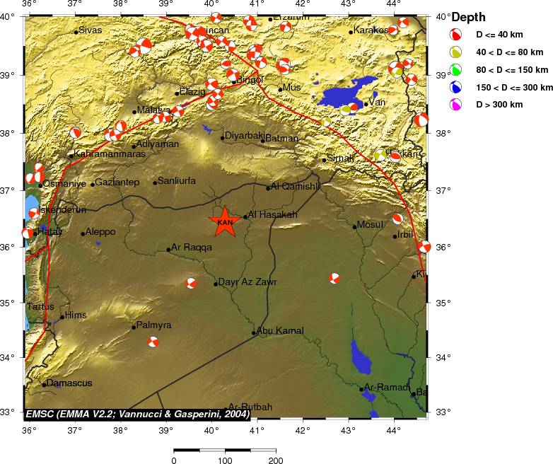 Regional moment Tensor