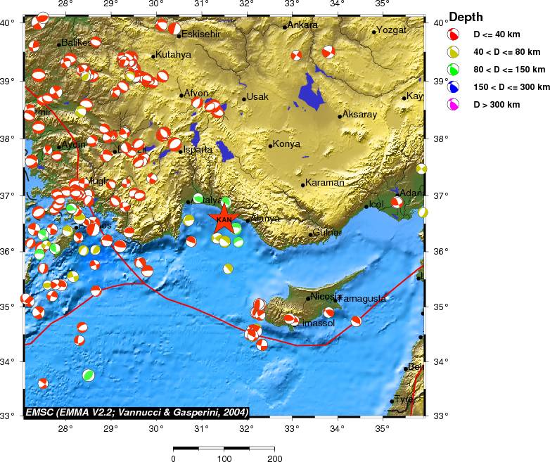Regional moment Tensor