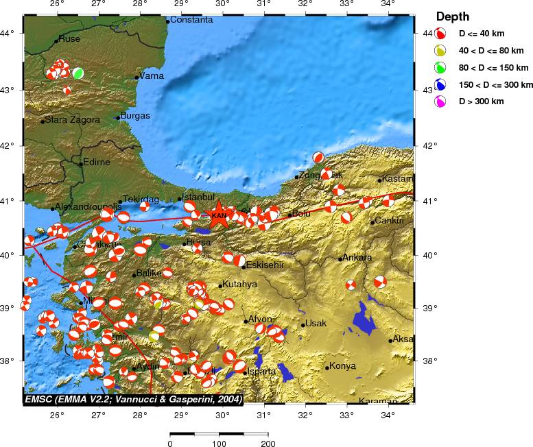 Regional moment Tensor
