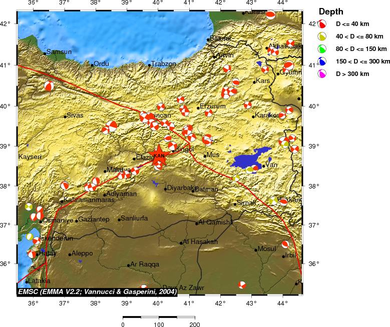 Regional moment Tensor