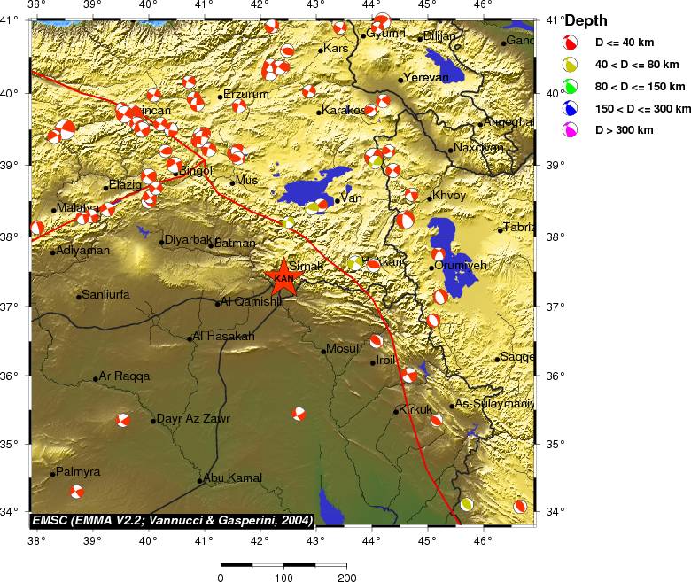 Regional moment Tensor