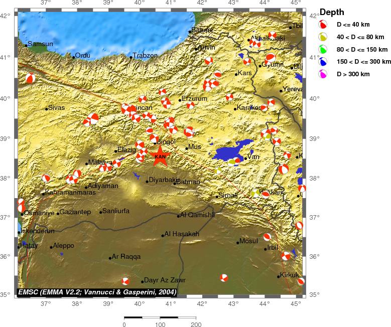 Regional moment Tensor