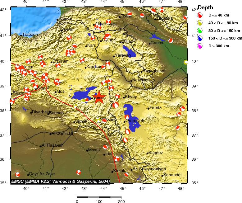 Regional moment Tensor