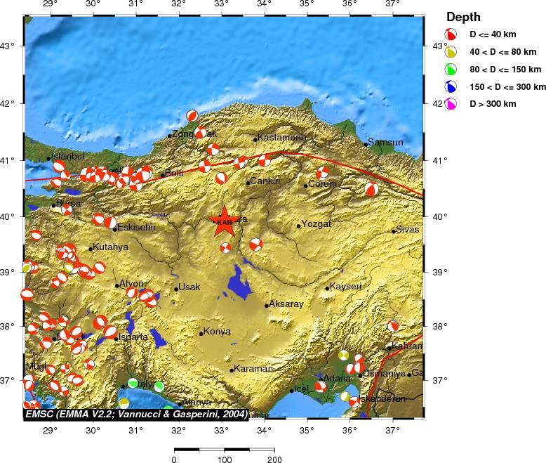 Regional moment Tensor