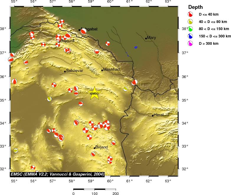 Regional moment Tensor