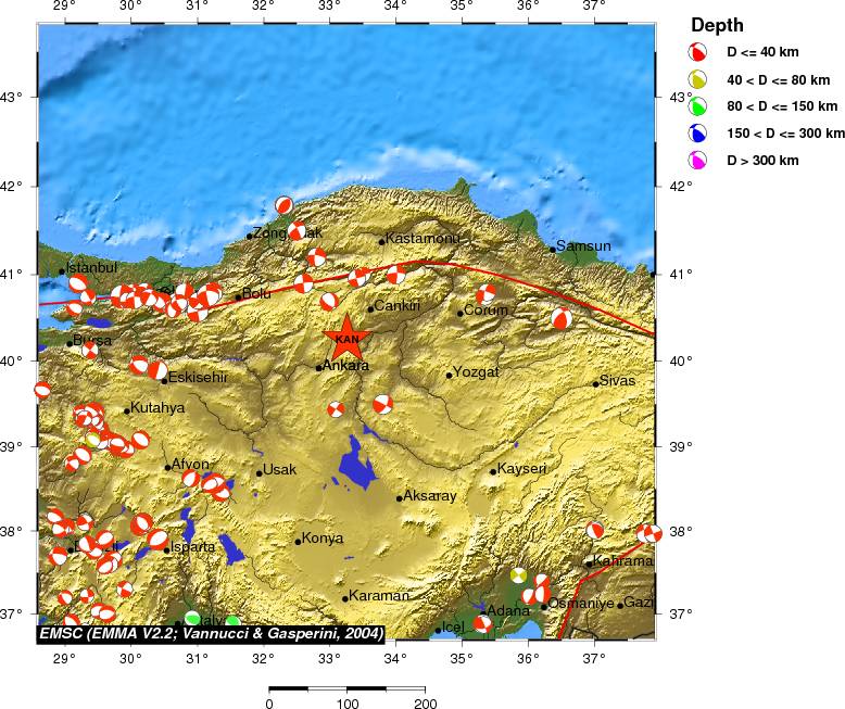 Regional moment Tensor