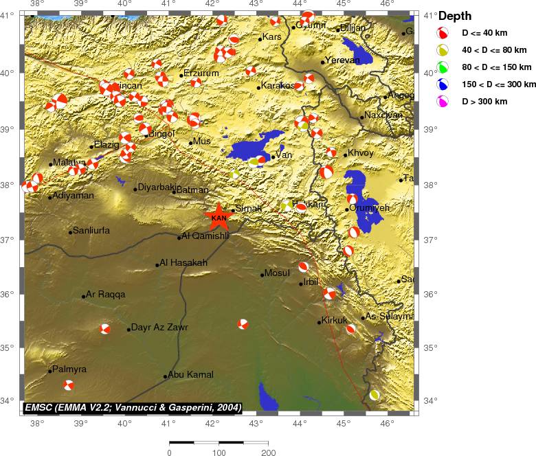 Regional moment Tensor