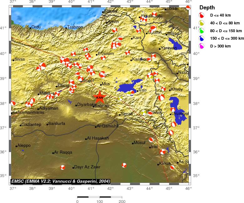 Regional moment Tensor