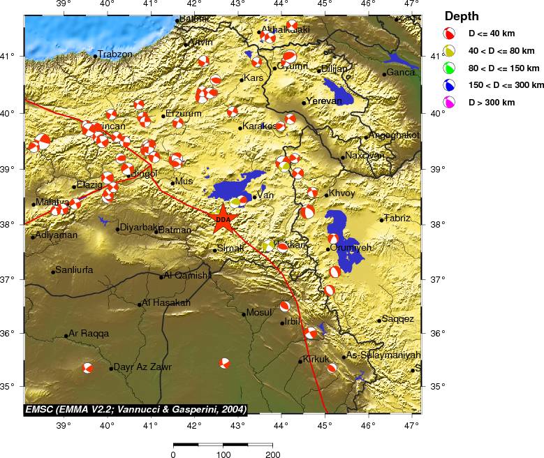 Regional moment Tensor