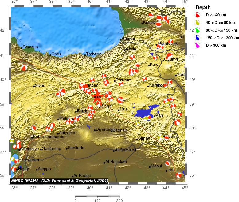 Regional moment Tensor