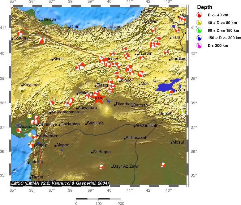 Regional moment Tensor