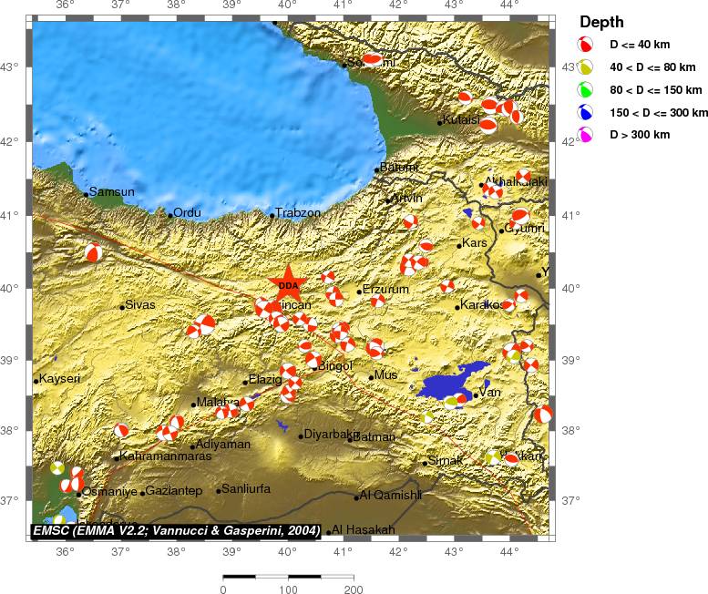 Regional moment Tensor