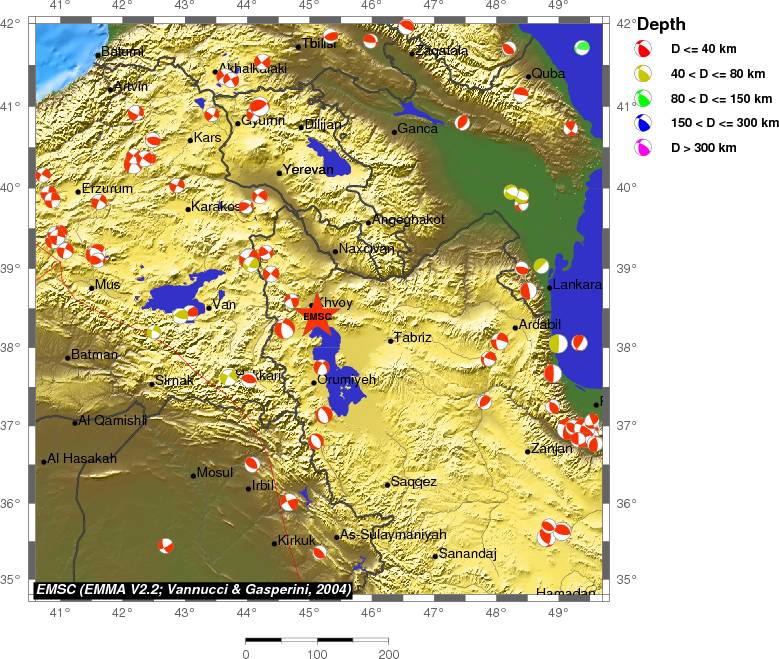 Regional moment Tensor