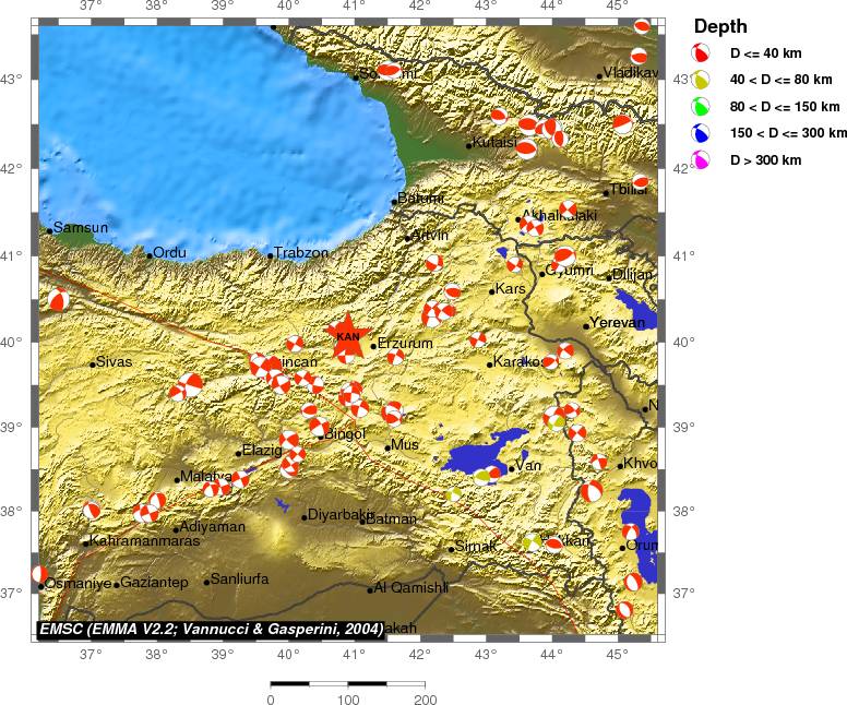 Regional moment Tensor
