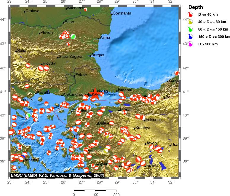 Regional moment Tensor