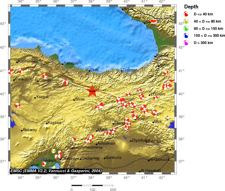 Regional moment Tensor