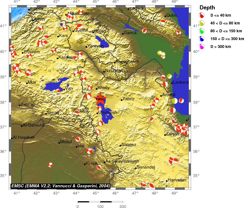 Regional moment Tensor