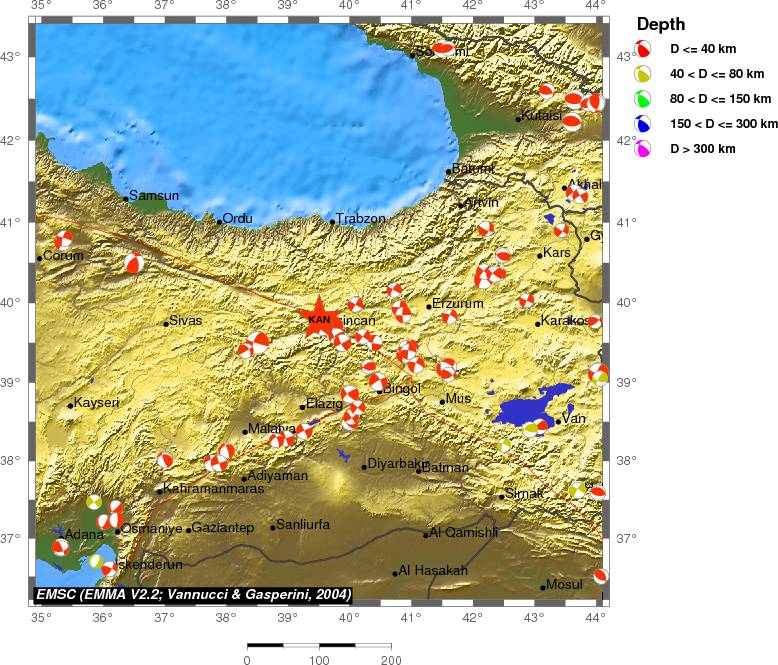 Regional moment Tensor