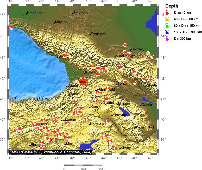 Regional moment Tensor