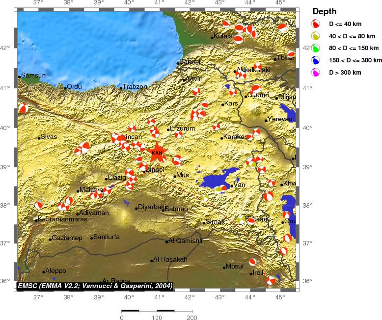 Regional moment Tensor