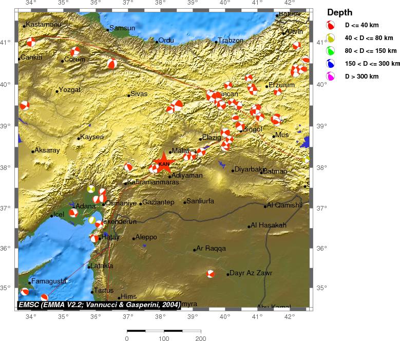 Regional moment Tensor