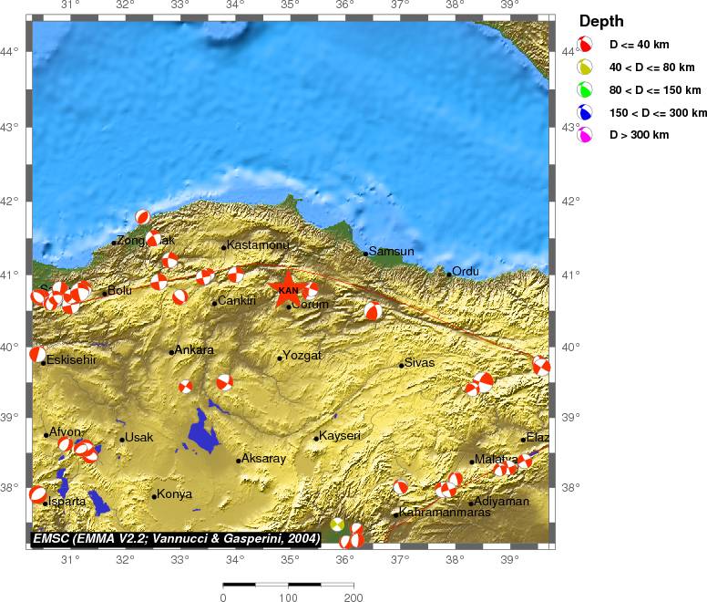 Regional moment Tensor