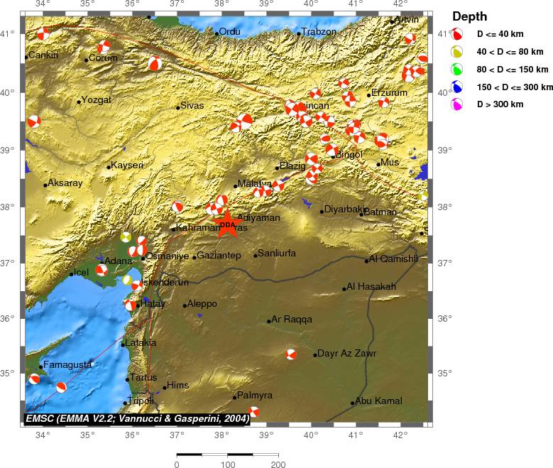 Regional moment Tensor