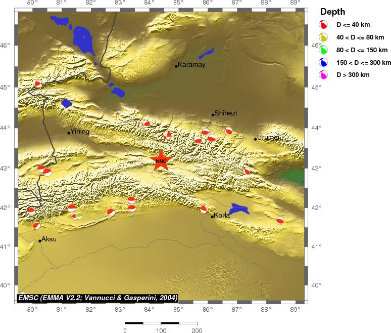 Regional moment Tensor