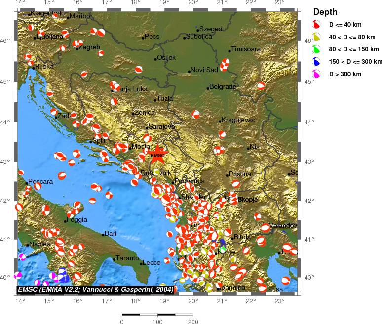 Regional moment Tensor