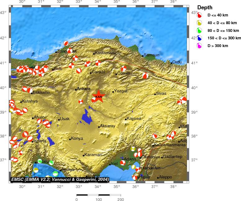 Regional moment Tensor