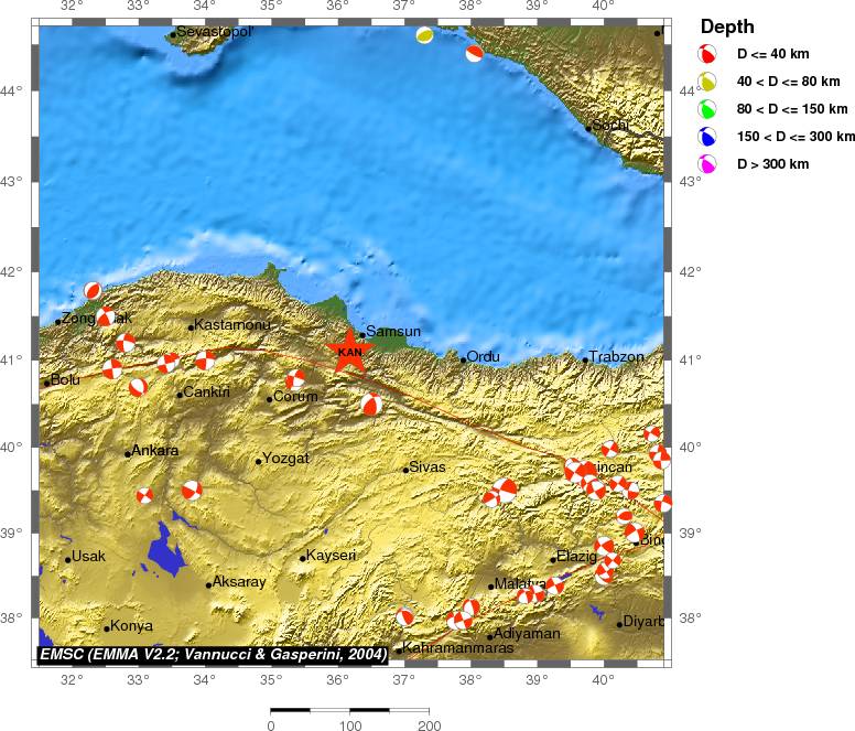 Regional moment Tensor