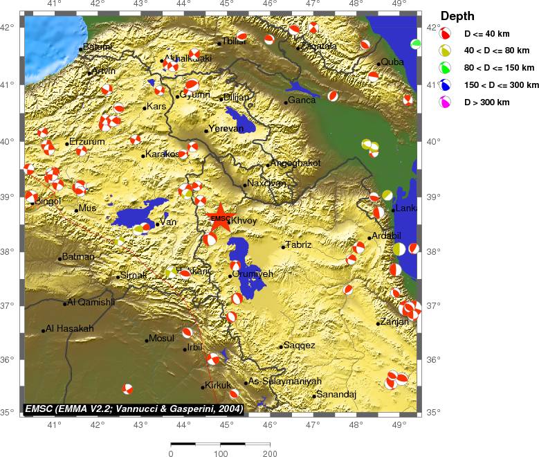 Regional moment Tensor