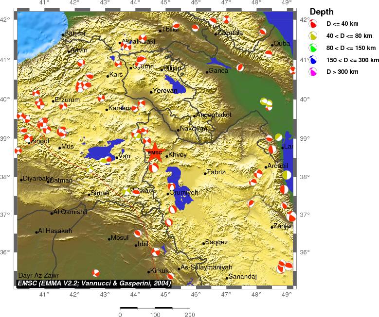 Regional moment Tensor