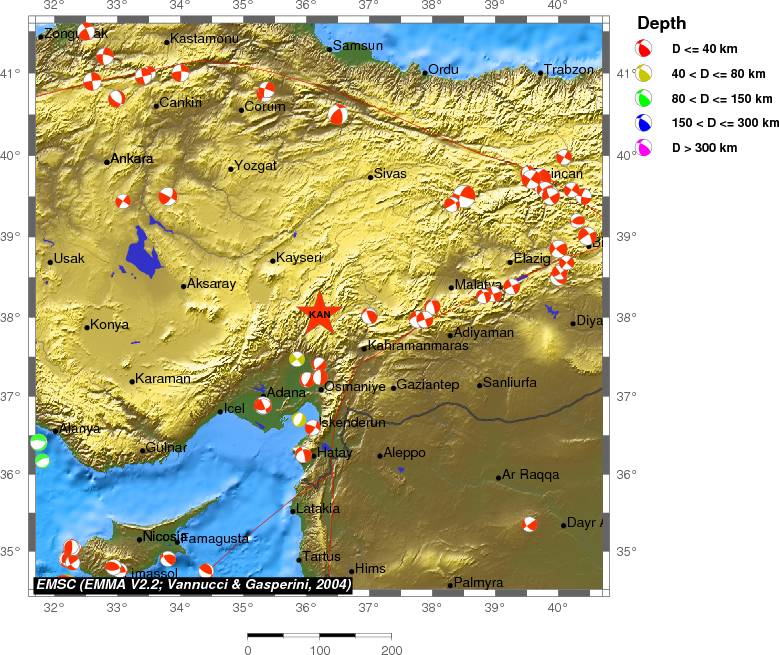 Regional moment Tensor