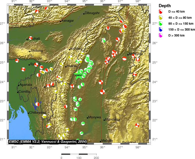 Regional moment Tensor