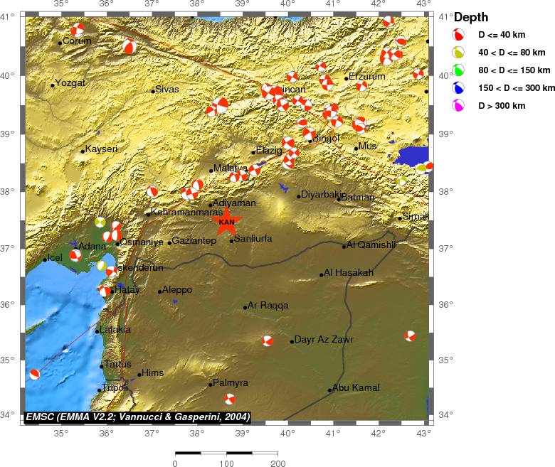 Regional moment Tensor