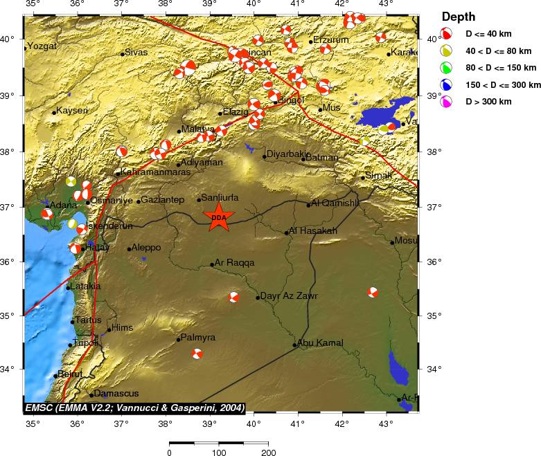 Regional moment Tensor