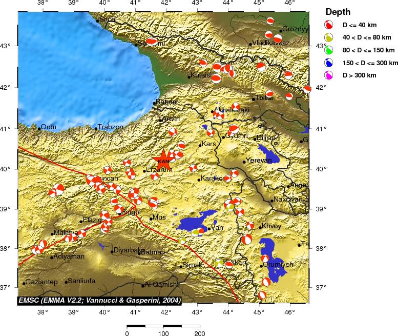 Regional moment Tensor