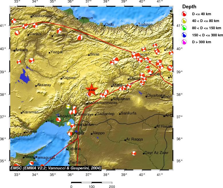 Regional moment Tensor