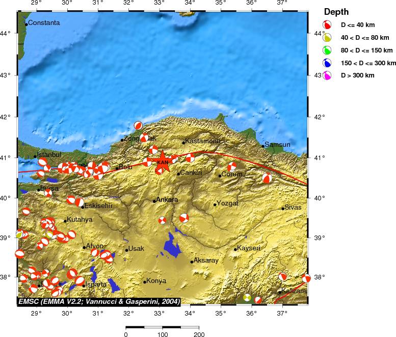 Regional moment Tensor