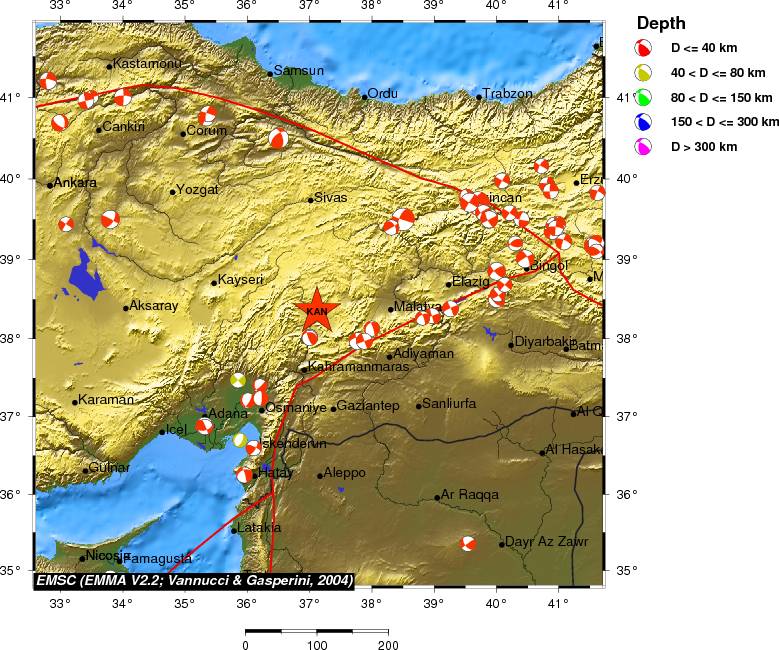 Regional moment Tensor