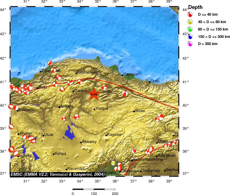 Regional moment Tensor