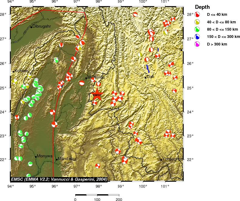 Regional moment Tensor