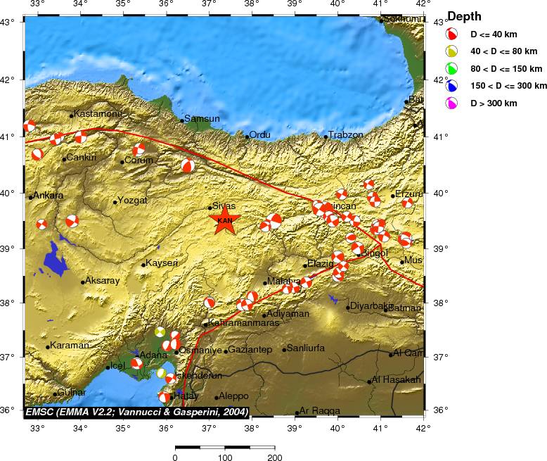 Regional moment Tensor