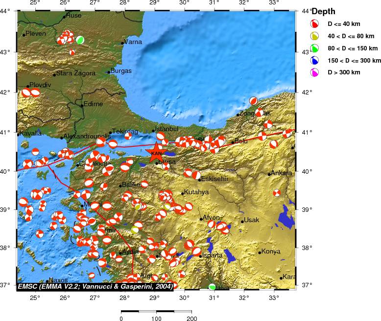 Regional moment Tensor