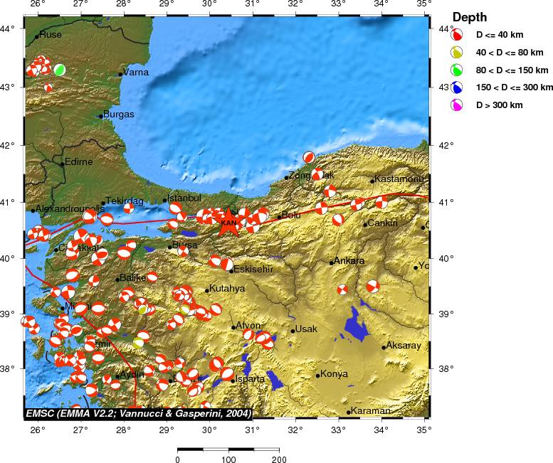 Regional moment Tensor