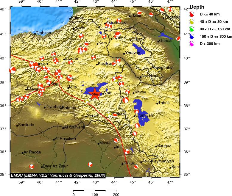 Regional moment Tensor