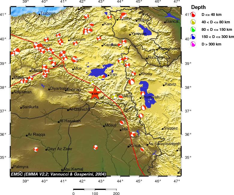 Regional moment Tensor