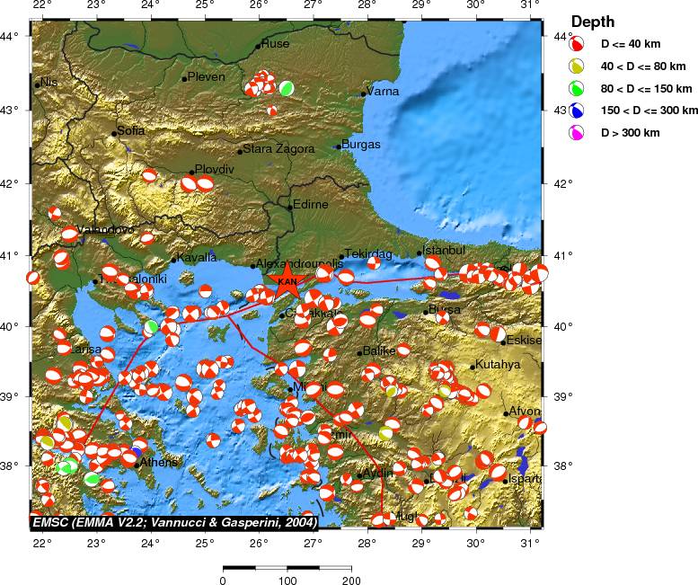 Regional moment Tensor